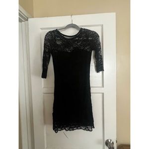 Black slip dress